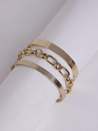 DressBerry Women Brass Gold-Plated Wraparound Bracelet