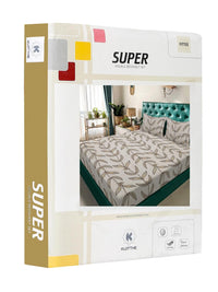 KLOTTHE Beige 300 TC Polycotton Fine King Bedsheets
