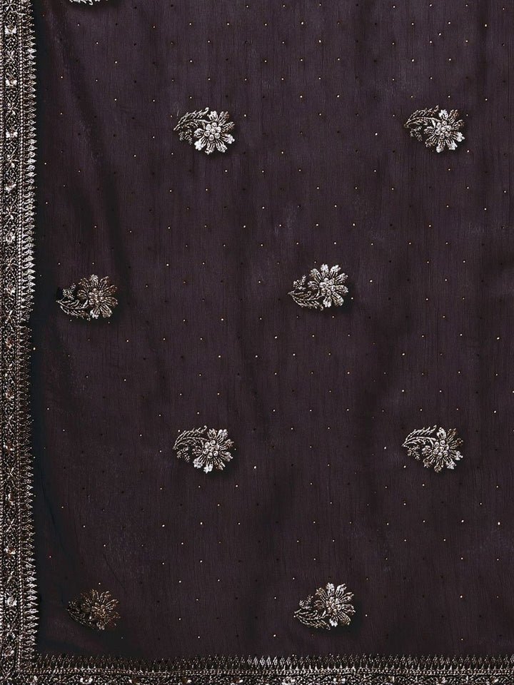 Saree mall Embellished Beads and Stones Designer Sarees