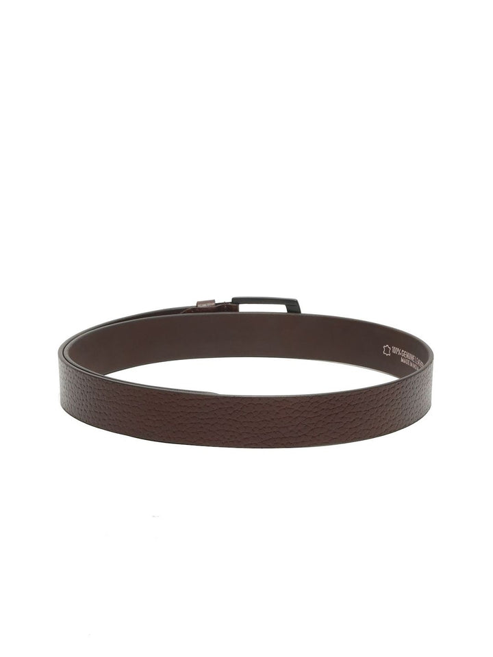 Teakwood Leathers Men Textured Leather Belt