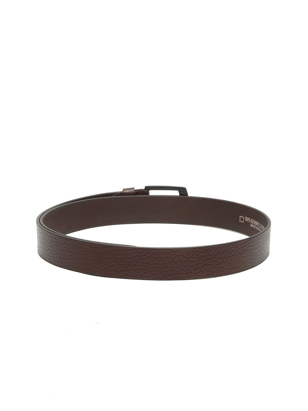 Teakwood Leathers Men Textured Leather Belt