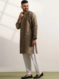 Anouk Men Floral Regular Kurta dengan Piyama