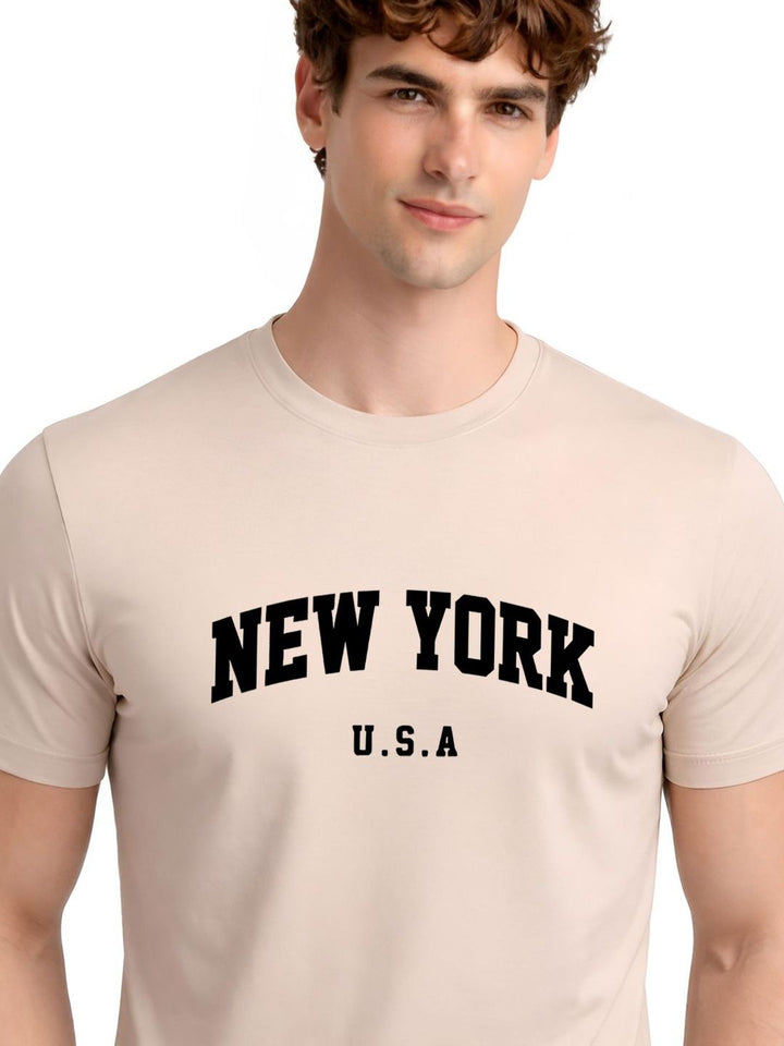 ADRO Men Typography Printed T-shirt