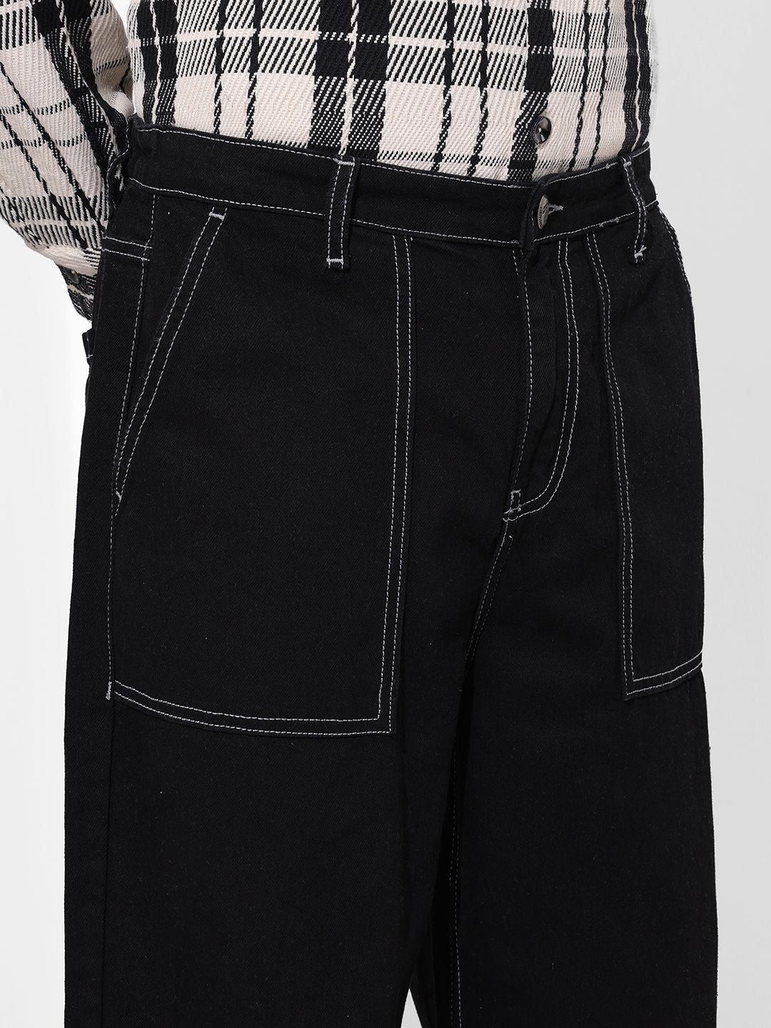 The Indian Garage Co Men Relaxed Fit Mid-Rise Cotton Jeans