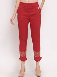 KLOTTHE Slim Fit Mid Rise Seluar