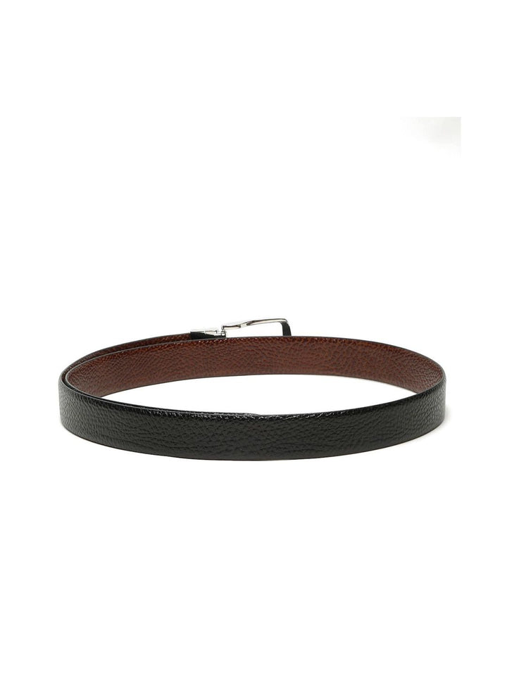 Teakwood Leathers Men Textured Leather Reversible Formal Belt