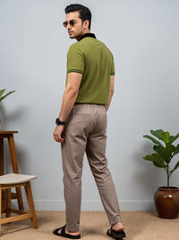 ADRO Men Olive Cotton Tshirts