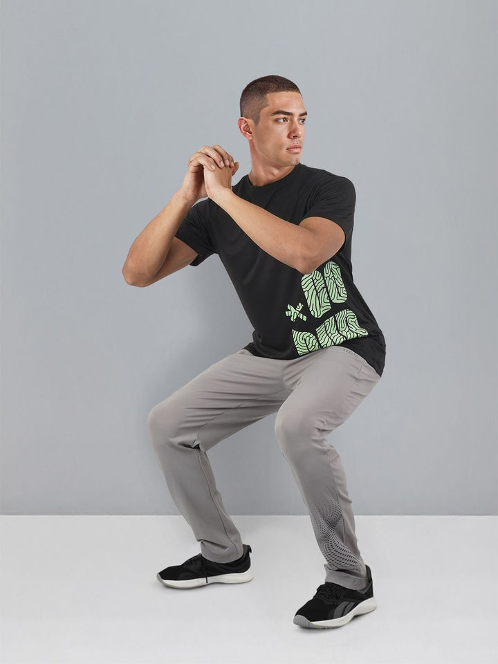 HRX by Hrithik Roshan Men Typography Printed Rapid-Dry Running T-shirt