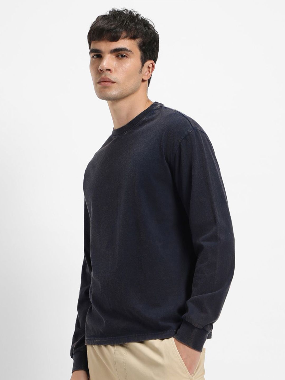 Bewakoof Drop-Shoulder Sleeves Pure Cotton Oversized T-shirt