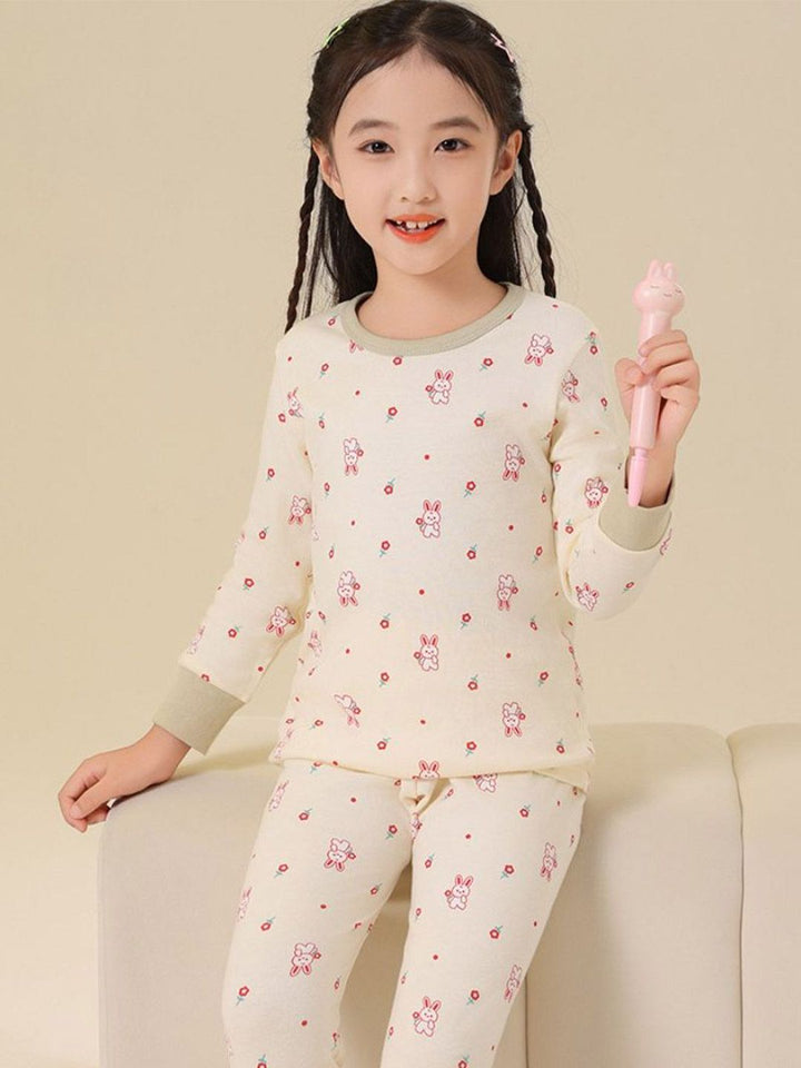 YK Kids Printed Pure Cotton T-shirt With Joggers