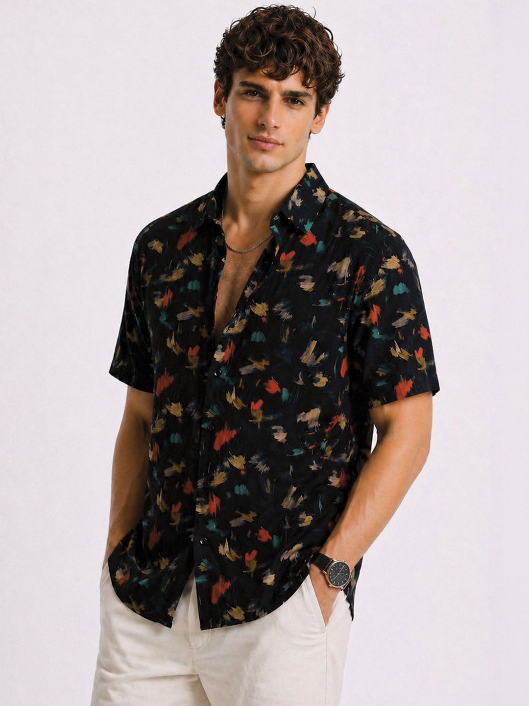 ADRO Men Standard Printed Casual Shirt