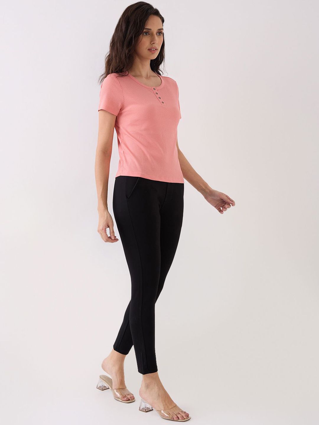 SPYKAR Women Cotton Skinny Fit Regular Trousers