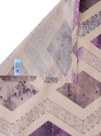 Myntra Elegant Homes White Geometric Pure Cotton 400 TC King Superfine Bedsheet dengan 2 Sarung Bantal-98 x 89 inci