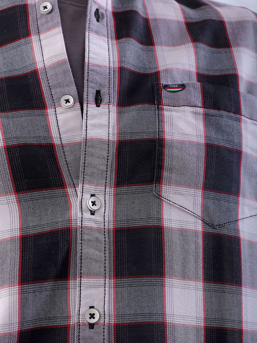The Indian Garage Co Men Buffalo Checks Casual Shirt