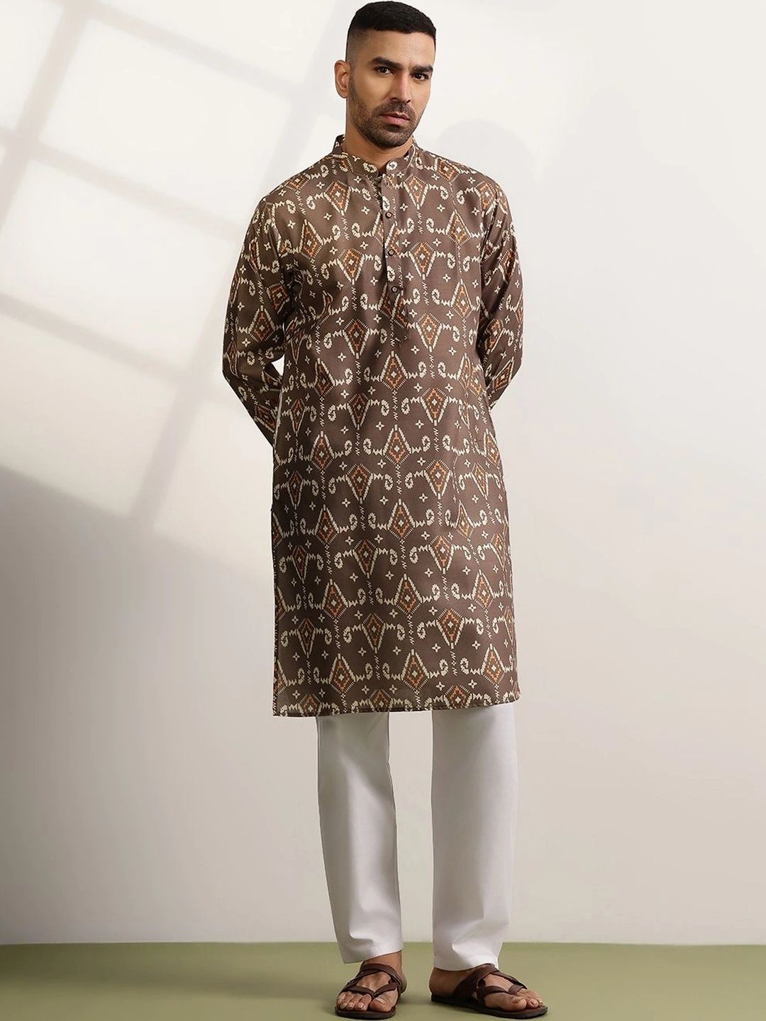 Anouk Men Printed Regular Kurta with Pyjamas