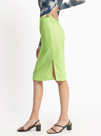 DressBerry Effortless Elegance Striped Flare Pencil Skirt