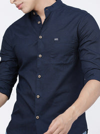 The Indian Garage Co Men Navy Blue Casual Shirt
