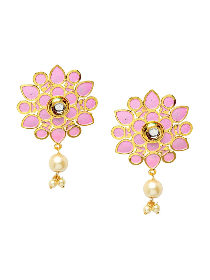 Anting-anting Drop Kontemporari Anouk Saduran Emas