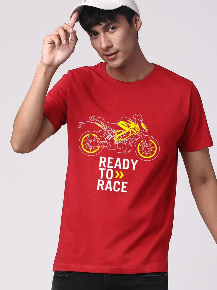 ADRO Men Graphic Printed Round Neck Cotton T-shirt