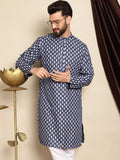 Anouk Ethnic Motifs Mandarin Collar Long Sleeves Thread Work Kurta