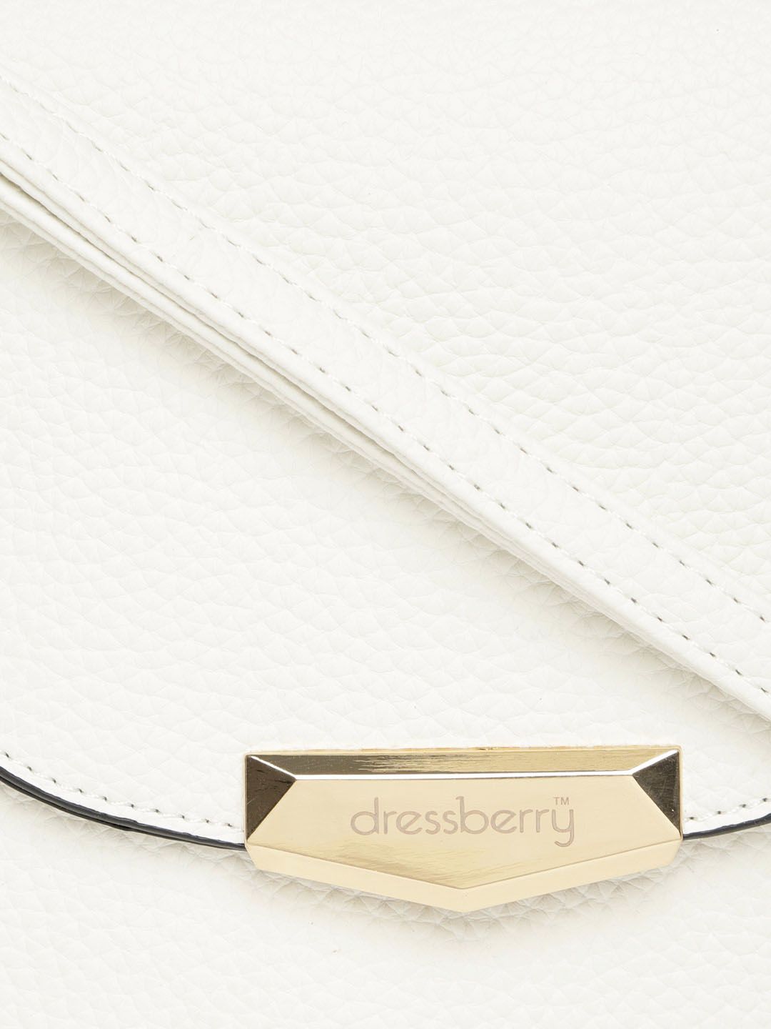 DressBerry White Solid Sling Bag