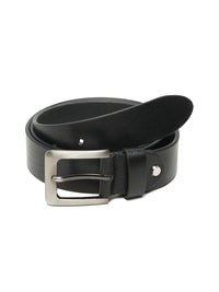 Teakwood Leathers Men Textured Push Pin Closure Leather Belt