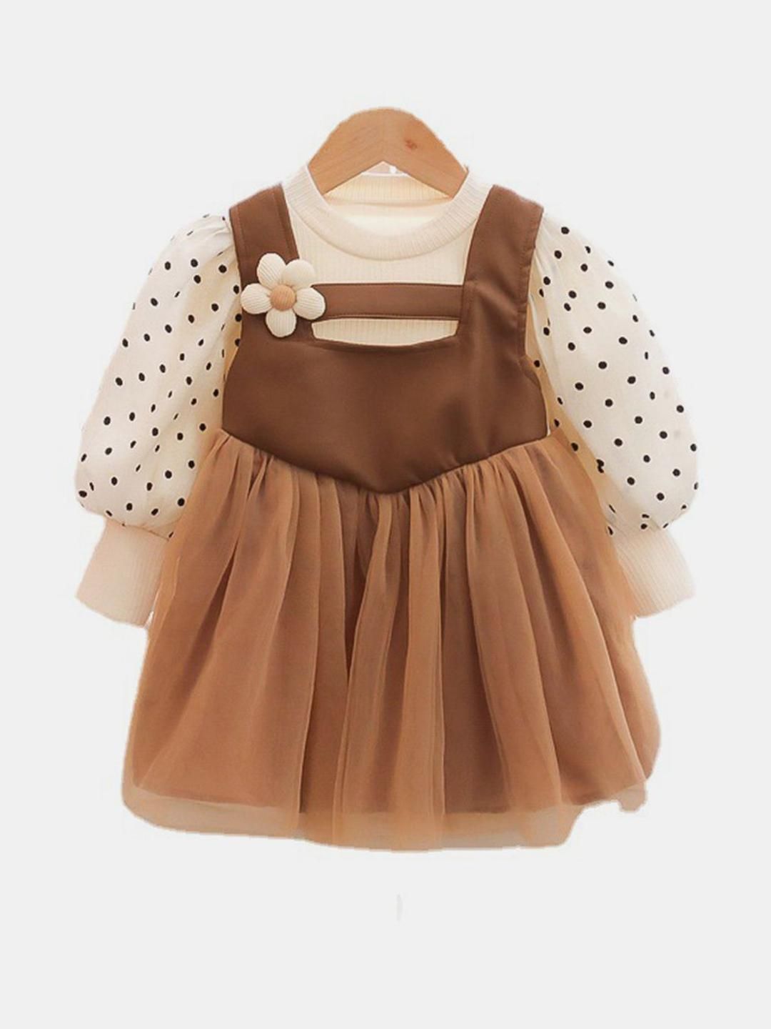 YK Print Fit & Flare Dress