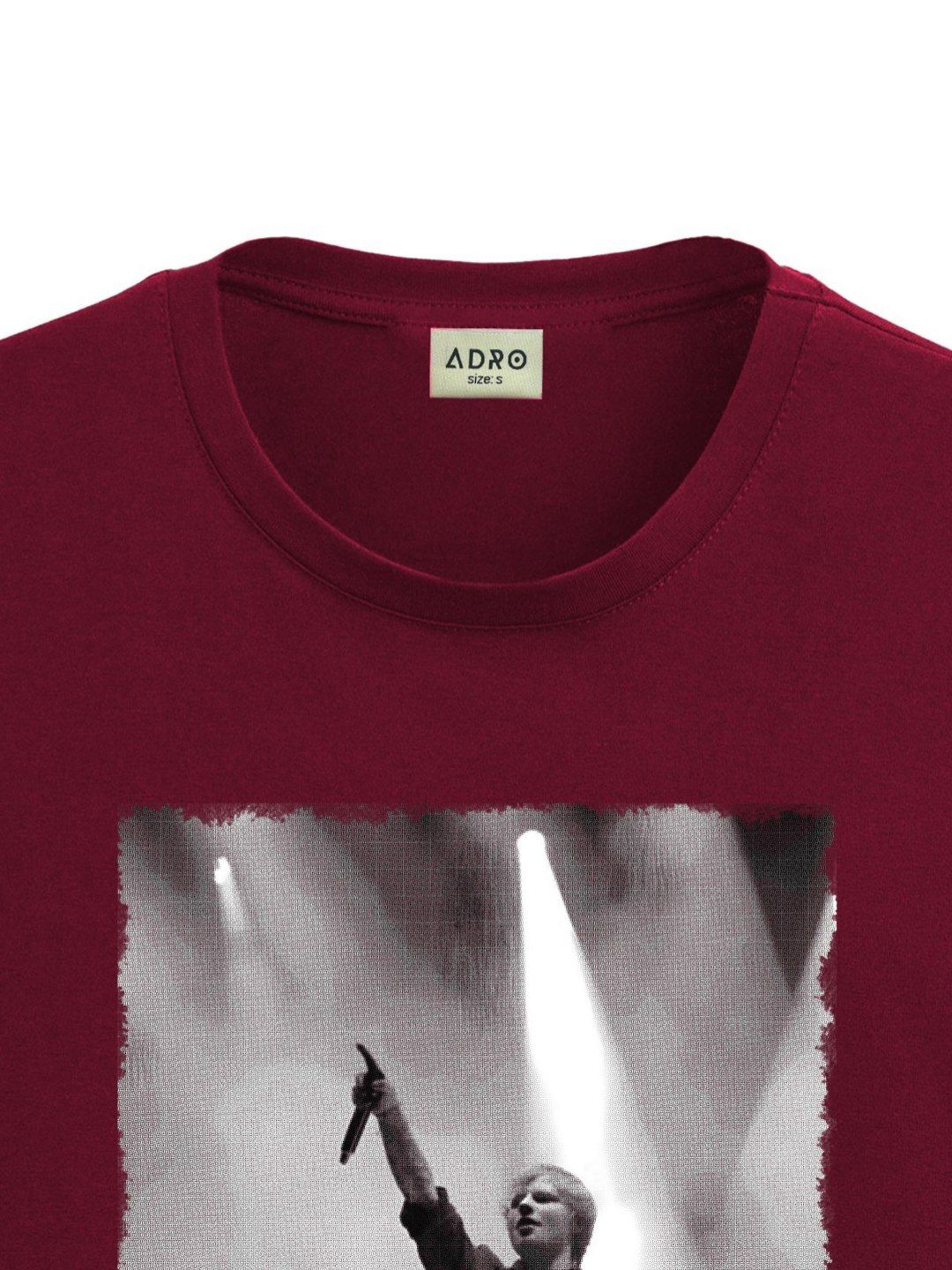 ADRO Men Graphic Printed Round Neck Cotton T-shirt