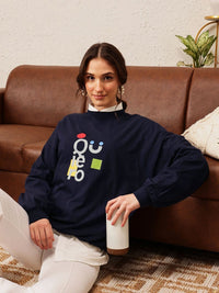 Quiero Women Printed Drop-Shoulder Sleeves Bio Finish T-Shirt