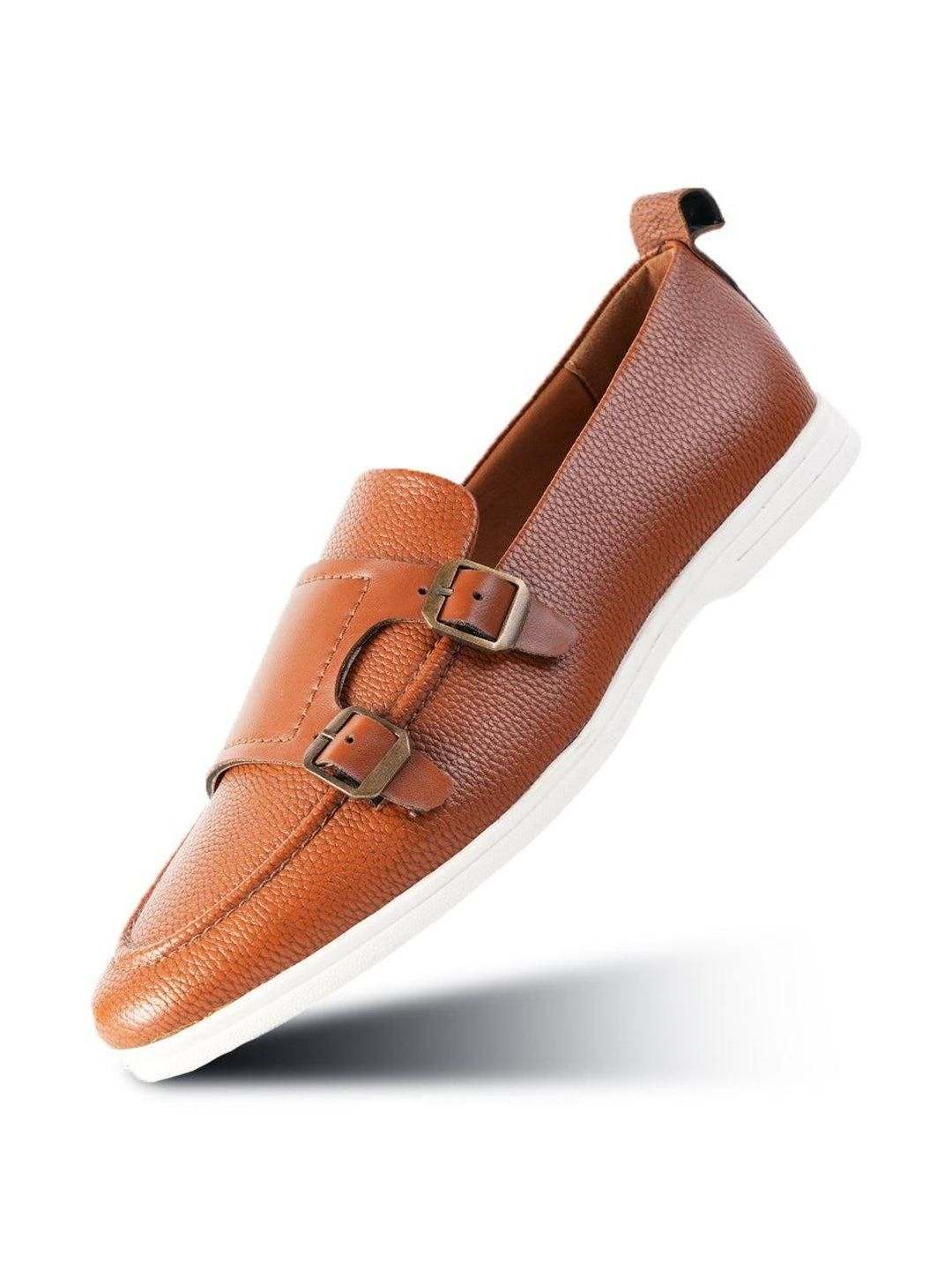 MONKSTORY Men Leather Monks