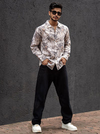 Powerlook Men Opaque Printed Casual Shirt