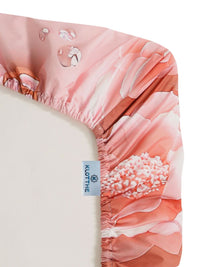 KLOTTHE Pink Cartoon Characters Printed 400 TC King Superfine Bedsheets