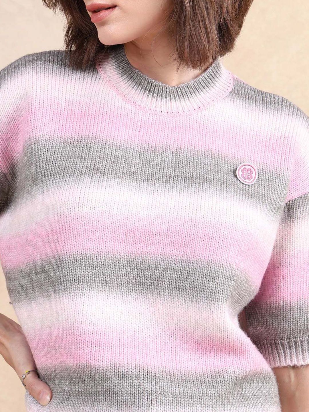 RAREISM Women Striped Pullover