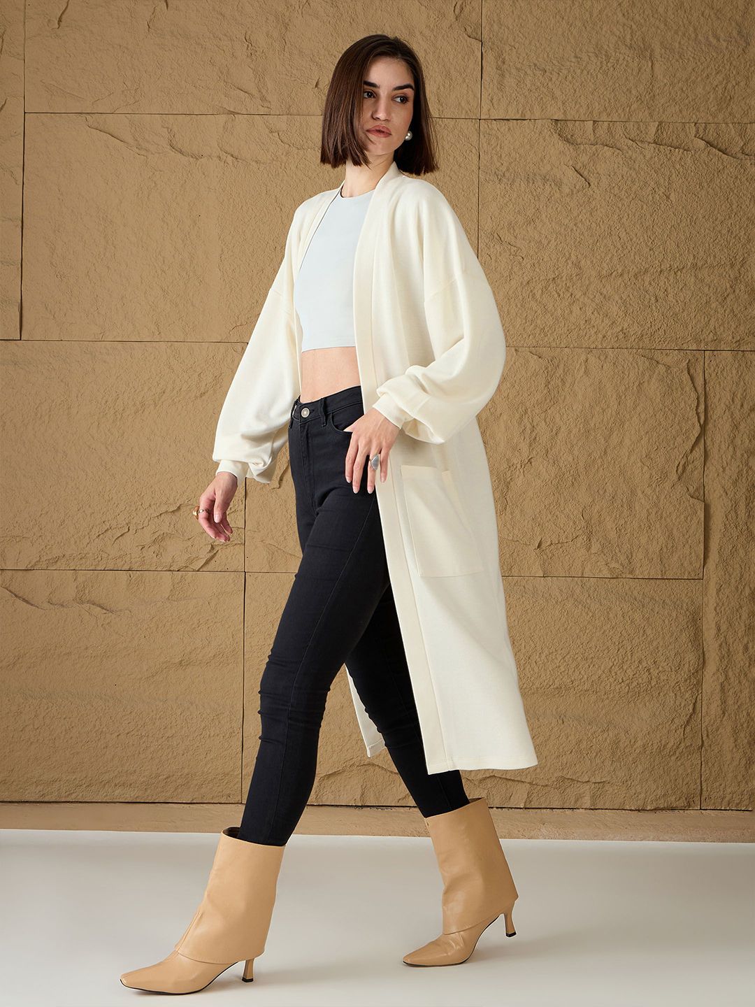 Sassafras Buka Longline Front Shrug