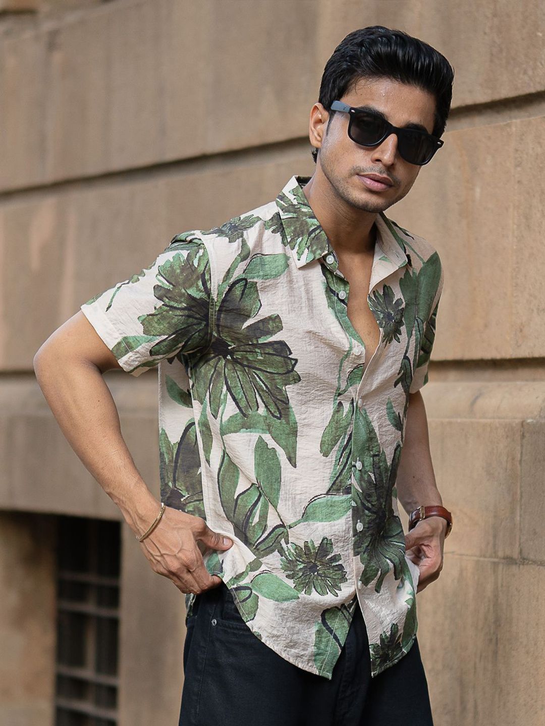 Powerlook SS25 Floral Printed Casual Shirt