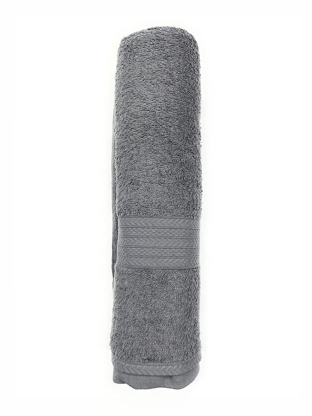 BOMBAY DYEING Grey 1 PcsCotton 450 GSM Bath Towel
