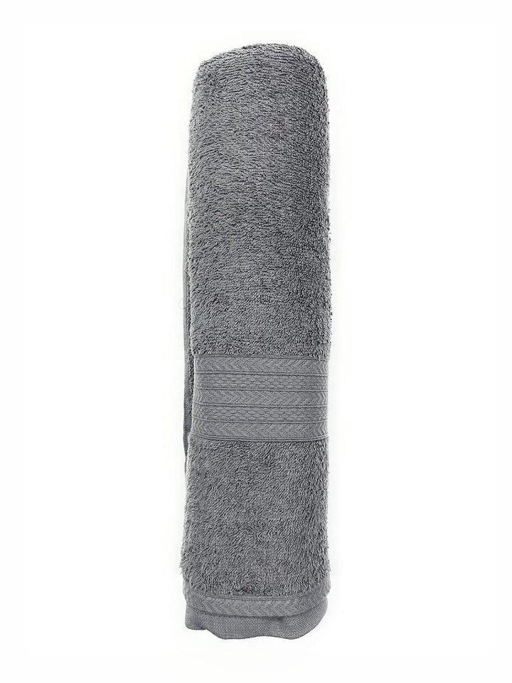 BOMBAY DYEING Grey 1 PcsCotton 450 GSM Bath Towel