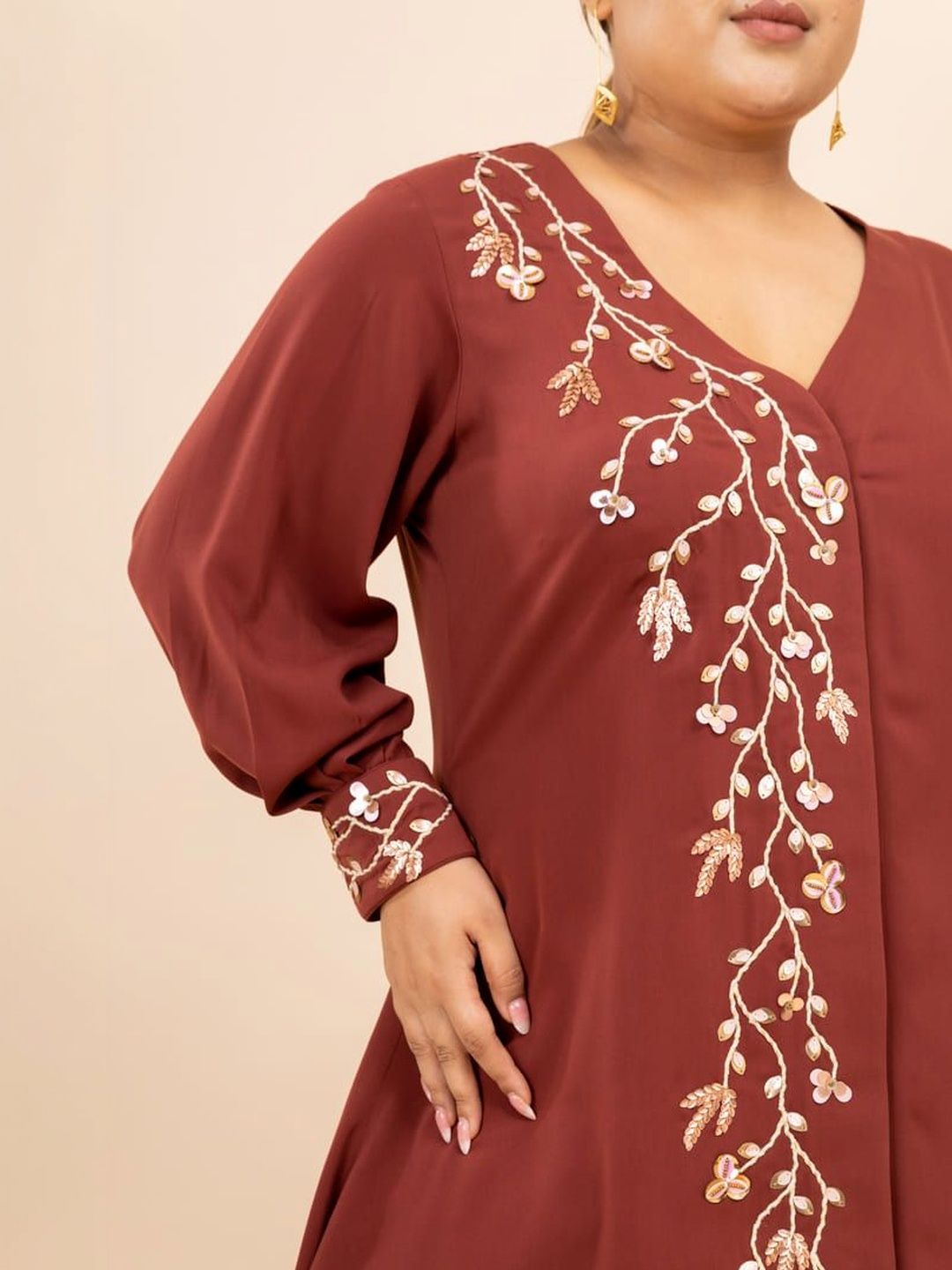 Mamicha Women V-Neck Tunic & Palazzos Co-Ords