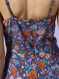 Berrylush Floral Print A-Line Dress