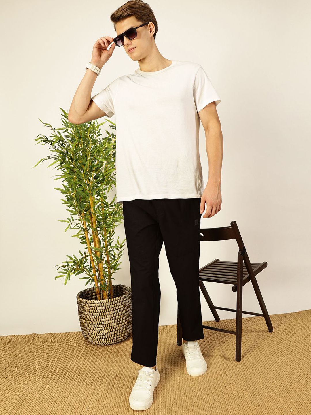Thomas Scott Men Cotton Smart Regular Fit Mid-Rise Joggers