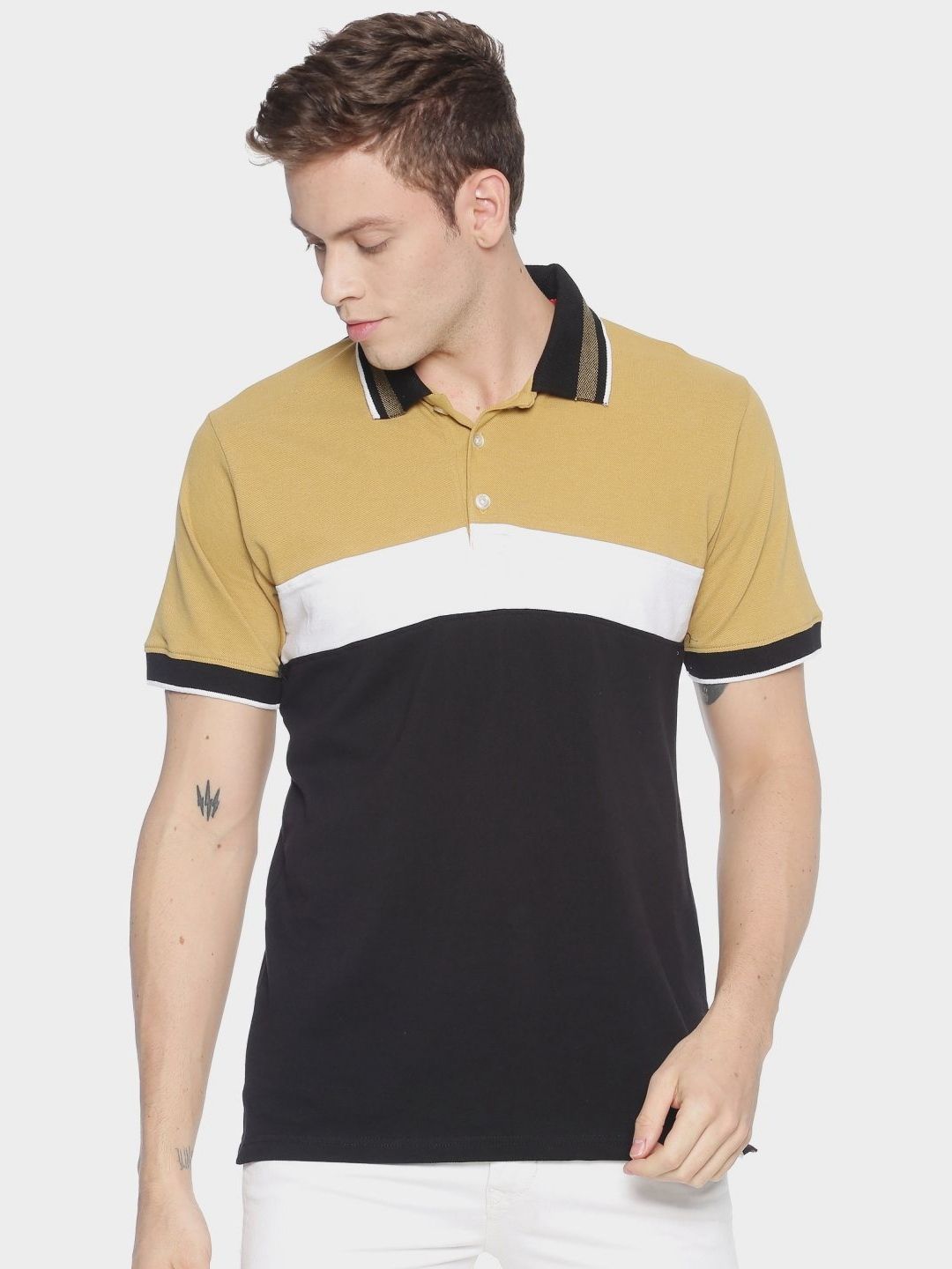 Baju-T Kolar Polo Berkolar ADRO Lelaki