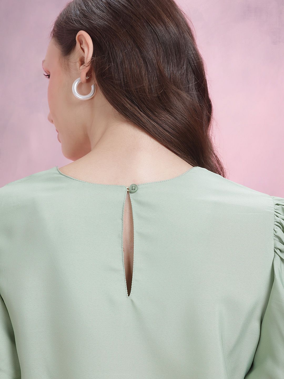 DressBerry Puff Sleeve A-Line Dress