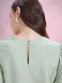 DressBerry Puff Sleeve A-Line Dress