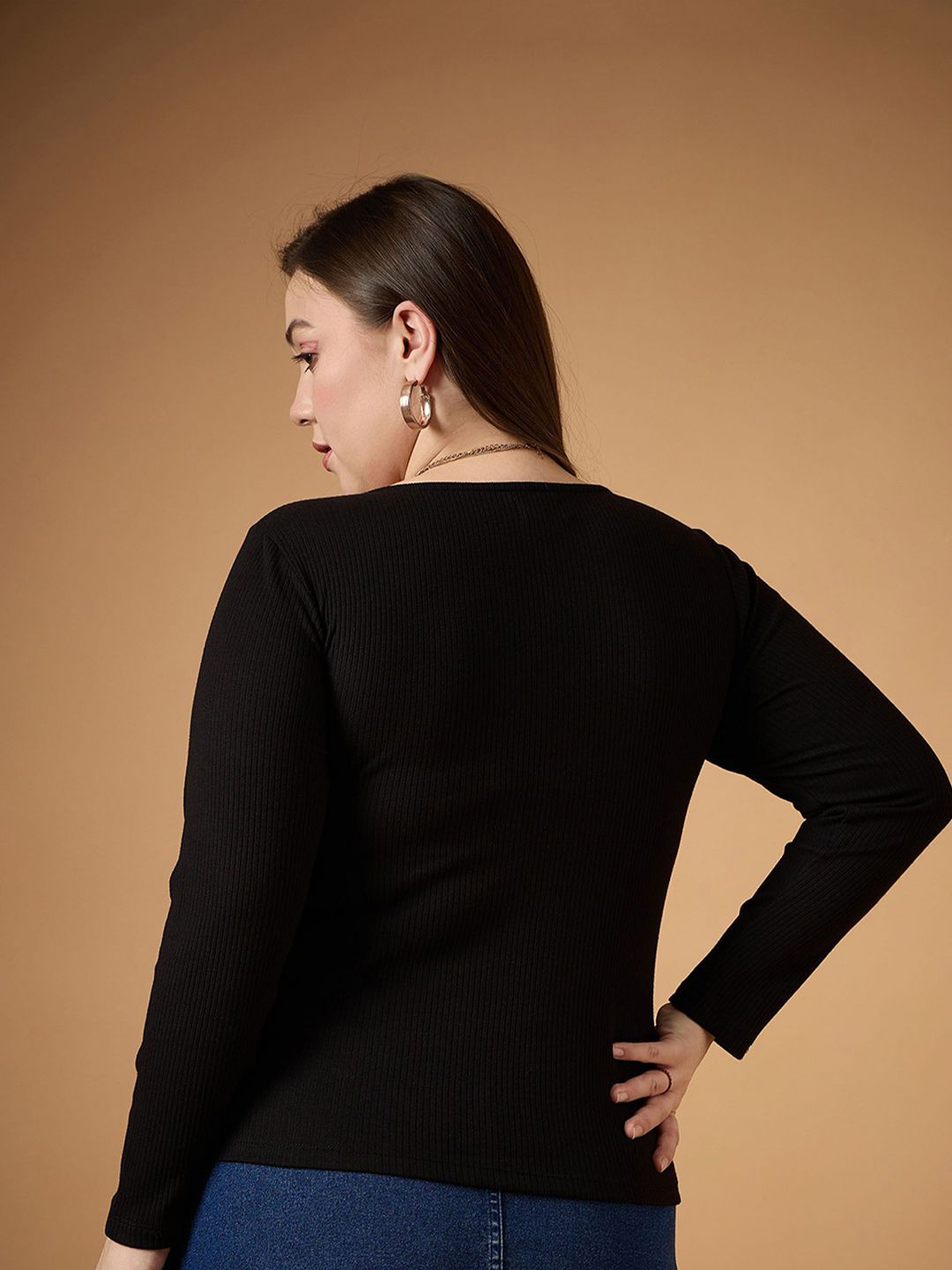 SASSAFRAS Curve Sweetheart Neck Top