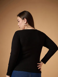 SASSAFRAS Curve Sweetheart Neck Top