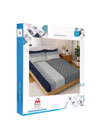 Myntra Elegant Homes Multicolor Geometric 300 TC King Double Bedsheet dengan 2 Sarung Bantal
