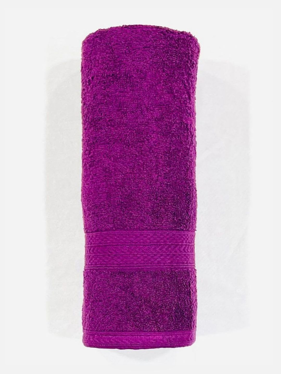 BOMBAY DYEING Tulip Purple Pure Cotton 450 GSM Bath Towel