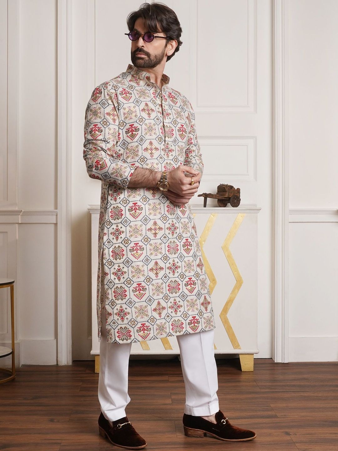 SOJANYA Men Ethnic Motifs Printed Kurta