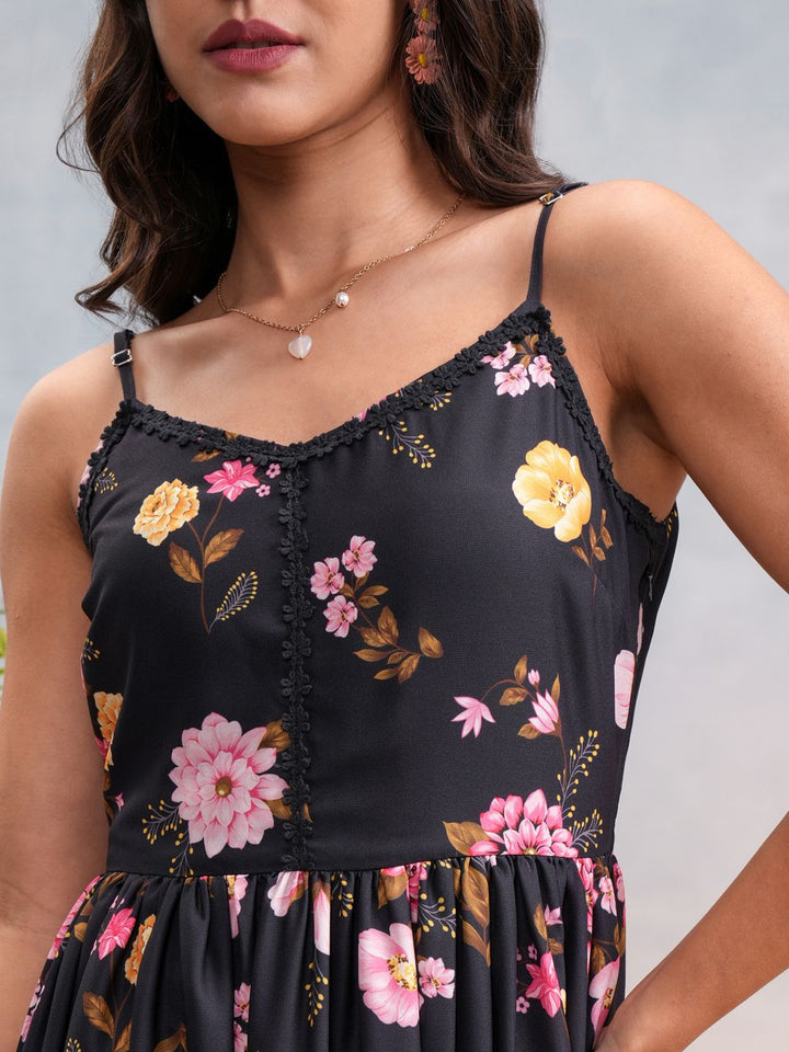 Vishudh Floral Printed Maxi Dress