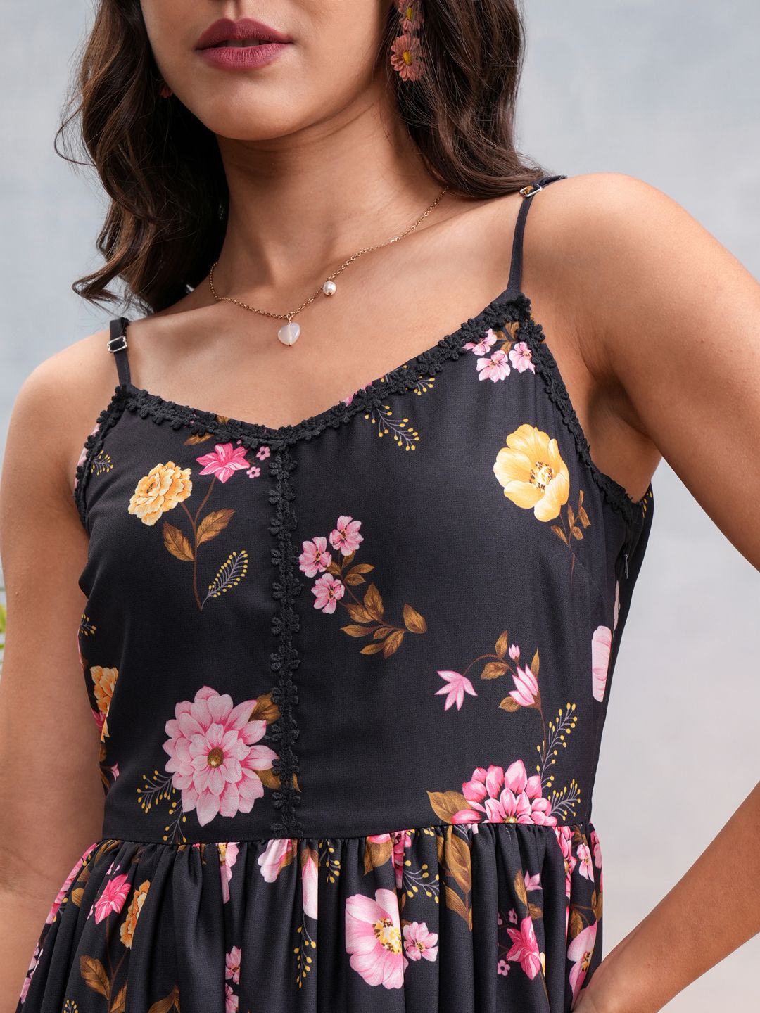 Vishudh Floral Printed Maxi Dress